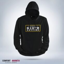 “Warning Death” Islamic Hoodie (Black)