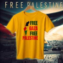 Jersey Fabrics Free Gaza Free Palestine T-shirt