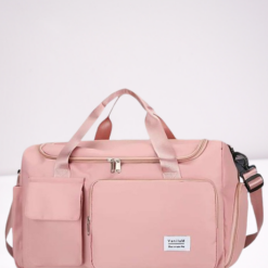 Fashionable Large Capacity Travel & Gym Bag - Pink