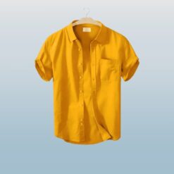 Men's Stylish Half Sleev  Casual  Solid Shirt ( Khatali )