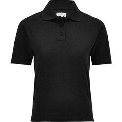 Cotton Half Sleeve Polo Shirt For Men - Black