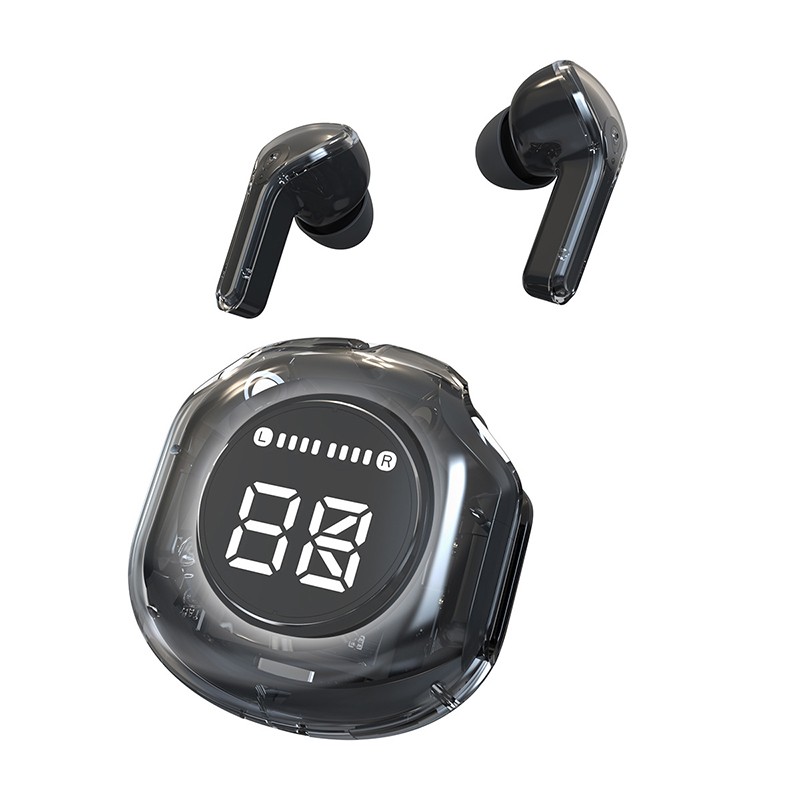 Ultrapods Max True Wireless Earbuds with Display Transparent Design, Bluetooth 5.3