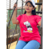 DTF Printed ladies  T shirt | Half Sleeve Plain | Regular Fit Ladies T Shirt for Women & Girls |
