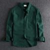 Fashionable casual shirt for men (green)