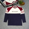Men's Contrast Design T-Shirt- Navy