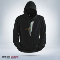 “Palestine-Map” Islamic Hoodie (Black)