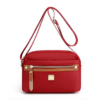 Nylon Fashion Cross-body Bag Lightweight Portable Shoulder Bag (maroon)