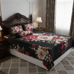 China Premium 3D Design Bed Sheet(red)