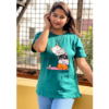 DTF Printed ladies  T shirt | Half Sleeve Plain | Regular Fit Ladies T Shirt for Women & Girls |
