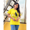 DTF Printed ladies  T shirt | Half Sleeve Plain | Regular Fit Ladies T Shirt for Women & Girls |
