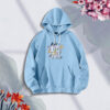 Premium Comfortable Stylish (Cute Girl-Sky Blue) Ladies winter hoodie