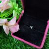 tiny crystal triangle earrings |