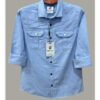 Double Pocket  shirt for men(sky)