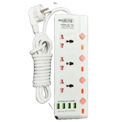MaxLine ML-704, 4 Port USB, 7 Outlets Multiplug Charger
