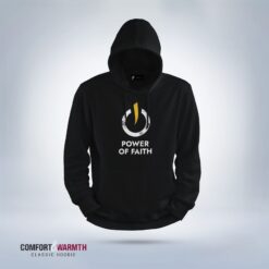 Power Of Faith  Islamic Hoodie (Black)
