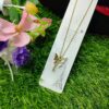 Fantasy Colorful Acrylic Butterfly Pendant Necklace  For Womens