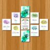 Home Decor 9pcs PVC Calligraphy Wallboard For Home & Office Decoration