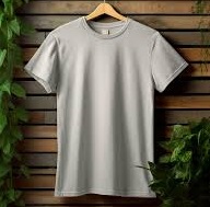 Jersey Fabrics T-Shirt (Ash) পাতলা কাপড়ের তৈরি জার্সি ফেব্রিক্স টি-শার্ট