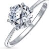 Snow Style Classic Zirconia Diamond Shape Stone Ring Multi Colour