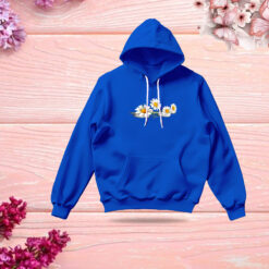 Premium Comfortable Stylish (Sunflower--blue) Ladies winter hoodie