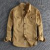 High Thickness Double Pocket Shirt.. ( Biscuit
