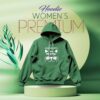 Premium Comfortable (Meow-Green) Ladies winter hoodie