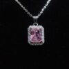Pink Square Shape pendant