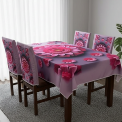 China Premium 3D Print Table Cloth Set