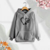 Premium Comfortable (Gray -Love Butterflies) Ladies winter hoodie