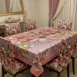 China Premium 3D Print Table Cloth Set