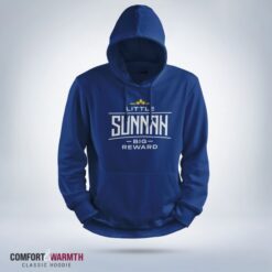 "Little Sunnah Big Reward" Islamic Hoodie (Royal Blue)
