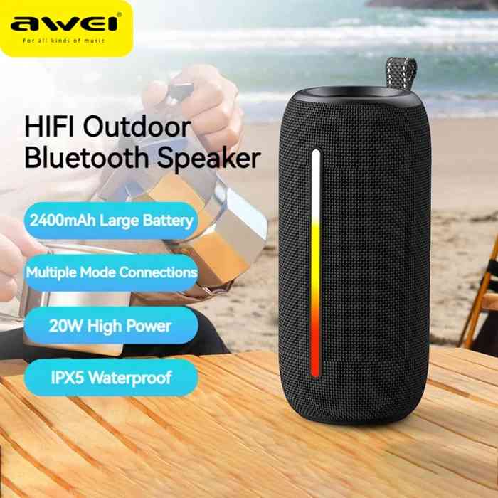 Awei Y788 LED Flashing Soundbar Bluetooth Speaker (Six Month Warrenty )