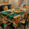 China Premium 3D Print Table Cloth Set
